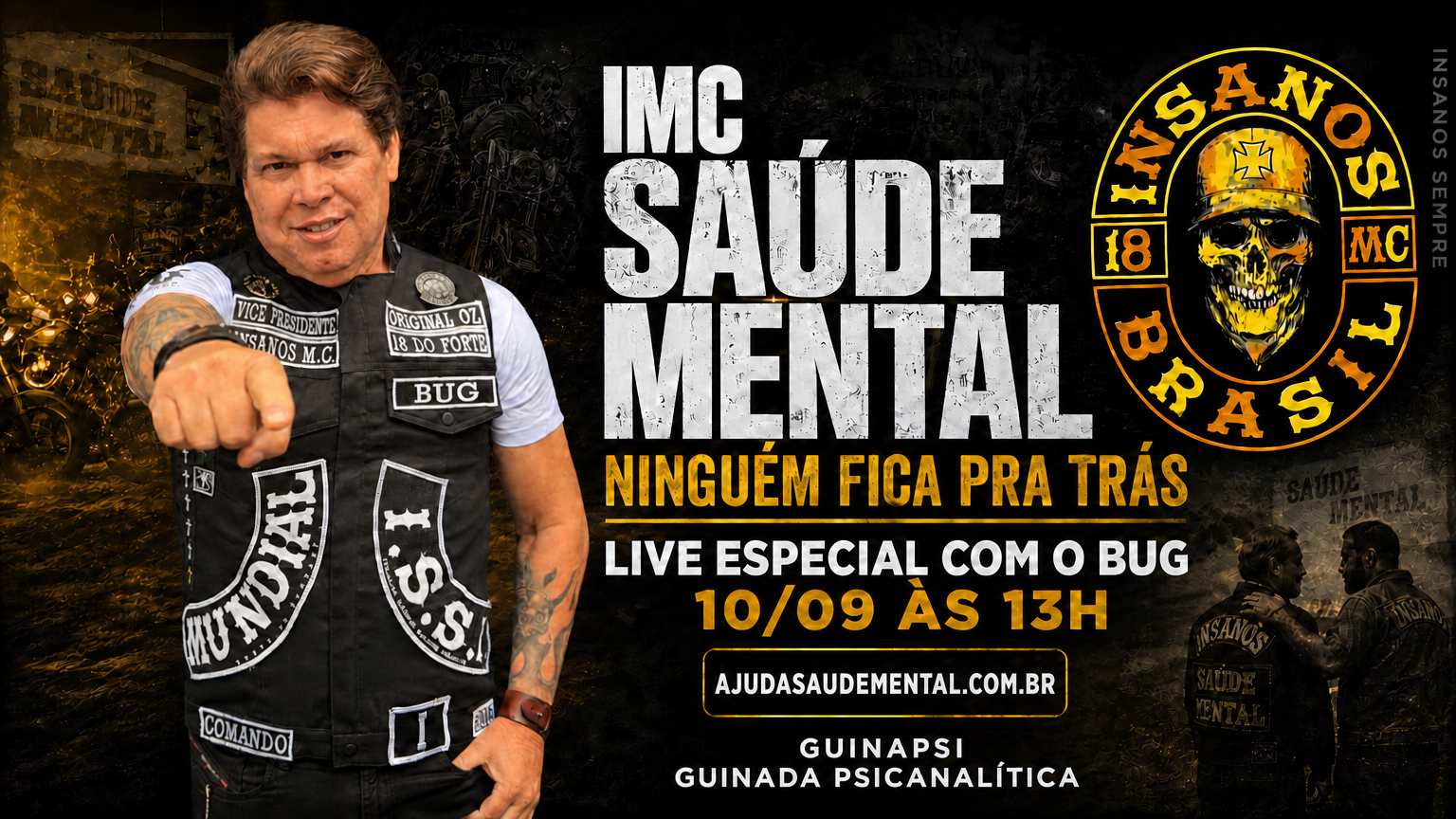 IMC SAÚDE MENTAL | LIVE 31 – BUGDAN NUNES - BUG – BR/SP